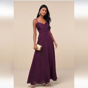 Lulu's Purple Maxi Dress